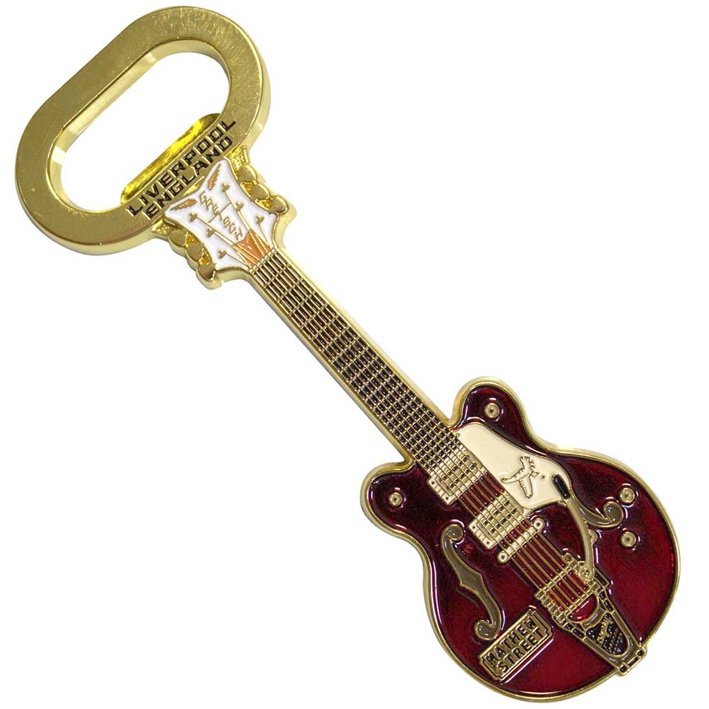 - Mathew Street Rust Guitar Bottle opener - Multicolours